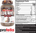 Musclesport Lean Whey Revolution Protein Powder - Whey Protein Isolate - Low Calorie, Low Carb, Low Fat, Incredible Flavors - 25G Protein Per Scoop - 2Lb Protella