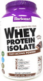 Bluebonnet Grass Fed Whey Protein Isolate 26 G Energy & Workout Recovery Bcaa Amino Acids - Gluten-Free, Non-Gmo, Soy-Free Chocolate Protein Powder For Women & Men - 28 Servings