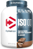 Dymatize Iso100 Whey Protein Powder Isolate, Fudge Brownie, 25G Of Protein, 5 Pound, 5.5G Bcaas, Less Than 120 Cal., Gluten Free, 1G Fat, 1G Sugar, 2G Carb (70 Servings)
