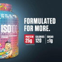 Dymatize Iso100 Whey Protein Powder Isolate, Birthday Cake, 25G Of Protein, 5 Pound, 5.5G Bcaas, Less Than 120 Cal., Gluten Free, 1G Fat, 1G Sugar, 2G Carb (75 Servings)
