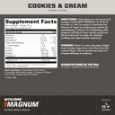 Mtn Ops Magnum Cookies & Cream Protein Powder, 23G Of Whey Isolate Protein & Milk Protein With Bcaas, Zero Sugar & Gluten Free, Cookies& Cream, 30-Serving Tub