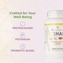 Youngevity Fitshake Banana Cream | 20G Gut-Friendly Protein | Electrolytes, Minerals, Collagen, Gelatin, Vitamin D, Probiotics, And More | 30 Servings - 2.4 Lbs