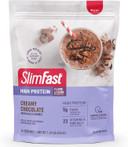 Slimfast High Protein Chocolate Bundle- 12 Count Of Chocolate High Protein Meal Replacement Shakes (20G Protein) With 26 Servings Of Chocolate High Protein Powder Mix (20G Protein)