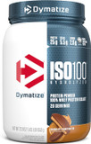 Dymatize Iso100 Whey Protein Powder Isolate, Chocolate Peanut Butter, 25G Of Protein, 20 Servings, 5.5G Bcaas, Less Than 120 Cal., Gluten Free, 1G Fat, 1G Sugar, 2G Carb
