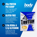 Body Nutrition Trutein High Protein Powder: 45% Whey, 45% Casein, 10% Egg White, Gluten-Free, Low Sodium, Grass Fed Whey Protein Powder, Gym Supplement & Breakfast Shake, Mocha, 34G Sample