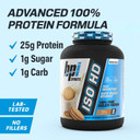 Bpi Sports Iso Hd Isolate Protein Powder  100% Whey Isolate, Protein Powder For Muscle Gain - Vanilla Cookie, 4.8 Lbs - 70 Servings
