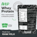 Wild Whey Grass-Fed Protein, Nondenatured Low Carb Cold Process, Gmo-Free, Gluten-Free, Rbgh-Free, Keto, Made In U.S.A, 112 Servings, 1792G Protein, Natural 5 Lb
