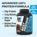 Bpi Sports Best Protein  100% Whey Protein Powder  Muscle Growth, Recovery, Meal Replacement  No Fillers, Gluten Free  Best Protein Powder For Men & Women | Chocolate Brownie  5.1 Pounds