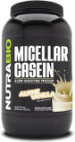 Nutrabio Micellar Casein Protein Powder- Casein Protein Powder- Slow Digesting - Muscle Growth - Essential Amino Acids - Non-Gmo - Gluten & Soy Free- 2 Lbs Vanilla