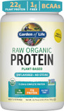 Garden Of Life Organic Vegan Protein Powder, Plant Based & Bcaas, Organic Protein Powder With Probiotics & Enzymes, Non-Gmo, Gluten-Free Lactose Free 1.2 Lb