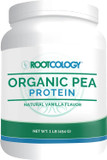 Rootcology By Dr. Izabella Wentz | Organic Pea Protein | Usda Certified Organic Pea Protein With 20G Plant Protein Per Serving | Natural Vanilla Flavor | 454G / 15 Servings