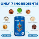 Falcon Vegan Protein Powder Organic, Stevia & Sugar Free, Plant Based Protein, Low Carb, Dairy Free, Keto, Non Whey Protein, Probiotic, Pea Protein | Chocolate Flavor - 37 Servings - 2.64Lb