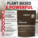 10X Health Vegan Protein Powder - 20G Per Serving Plant Based Protein Powder For Muscle Support, Strength & Nutrition - Dairy-Free & Gluten-Free - Chocolate 2.3 Lbs, 30 Servings
