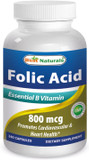 Best Naturals Folic Acid 800 Mcg 240 Capsules