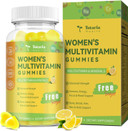 Sugar Free Multivitamin Gummies For Women 14+ W/Inositol, Iron, Folate, Biotin, Womens Daily Multivitamin Gummy W/Vitamin A, D, C, B, Support Hair, Skin, Energy, Immune, Strawberry Flavor