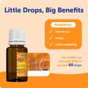 Ddrops® Baby Organic Liquid Vitamins A&D Drops For Infants, 60 Drops. Supports Babies Eye Health, Bone Development And Immune Function. Certified Organic, Non-Gmos, Allergy-Friendly