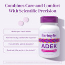 Barimelts Adek - 60 Fast-Dissolving Tablets (2-Month Supply) - Sugar-Free Bariatric Vitamins For Women Including Vitamin A, Vitamin D, Vitamin E & Vitamin K, Natural Strawberry Flavor?