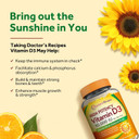 Doctor'S Recipes Vitamin D3 10000 Iu, Immune Support For Bones, Teeth, And Muscle Function, Non-Gmo, No Gelatin, Gluten Or Soy, 90 Days Supply, 180 Vegetarian Softgels