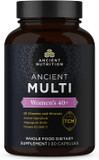 Ancient Nutrition Multivitamin For Women 40, Multi Vitamin And Immune Support With Vitamin D & C, 20 Vitamins And Minerals, Stress And Sleep Support, Supports Bone And Blood Health, 90 Capsules