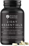 Whole Food Daily Essential Multivitamins For Adults And Seniors - 2X A Day - Vitamin A, C, D, E, B12 And Minerals - Natural And Holistic Support (60 Capsules)