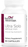 Bariatric Advantage Ultra Solo Without Iron - Once-Per-Day Daily Multivitamin - For Bariatric Patients - With Thiamin, Vitamin A & More - Gluten Free - 90 Capsules