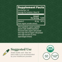 Global Healing Organic Vitamin E Liquid Drops 40 Mg - Natural D-Alpha Tocopherol 15% A-Tocopherol - Vegan Liquid Vitamin E Oil Oral Supplement For Skin - Low Dose Liposomal Vitamin (2 Oz)