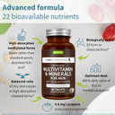 Igennus High Potency Methylated Multivitamin For Women, Pure & Clean Ingredients, Mthfr Supplement With Active B-Vitamins, Vitamin K2 Mk7, Gentle Iron, Sustained Released, Non-Gmo & Halal, 180 Tablets