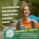 Vitamin C D3 5000Iu Zinc Gummies Tailored For Women, Elderberry, Echinacea For Immune, Folate, Hyaluronic Acid, Copper, Vit E For Beauty, Coq10 For Energy, Overall Health, Sugar Free,Chewable, Natural