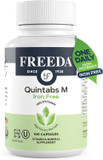 Freeda One Daily Multivitamin Without Iron  Quintabs-M Iron-Free  Kosher, Balanced Multivitamin Supplements For Adults, Men & Women'S Health Complete Multivitamins (100 Capsules)