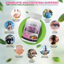 Methylated Multivitamin For Women With Iron - Womens Multivitamin With 44 Organic Whole Food & Fermented Nutrients - Daily Vitamin For Women Complete Multisystem Support, 90 Vegan Caps, Non Gmo
