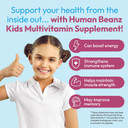 Multivitamin Jelly Bean Gummies With Zinc For Kids, Immune Support Dietary Supplements, Vegetarian, 120 Berry Blast Jelly Beans, Kosher