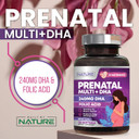 Prenatal Vitamins For Women - Multivitamin With Dha, Folic Acid, Vitamin C, B12, Iron & Omega-3 - Before, During & Post Pregnancy Supplement For Healthy Growth & Brain Development - 120 Softgels