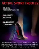 Sport Insoles - Perfect For Running And Active Sports - Low Arch - High Elasticity - Superior Shock Absorption - Comfortable Inserts For Men And Women To Enhance Athlete Performance (M, Indigo)Indigo
