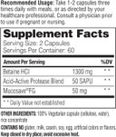 Enzymedica, Betaine Hcl, Occasional Heartburn And Indigestion Support, 120 Capsules