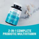 Gobiotix Multivitamin With Probiotics And Digestive Enzymes - 25 Billion Cfu - Digestive Health, Probiotics For Women And Men - Gluten Free Pills - 90 Capsules