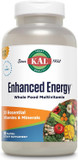Kal® Enhanced Energy Multivitamin | Whole Food Based Vitamins & Minerals W/ Antioxidants, Digestive Enzymes & Natural Carotenoids | 180 Capsules
