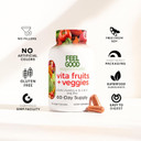 Vita Fruits And Veggies Capsules - 25 Superfood Ingredients, Fruit And Vegetable Multivitamin, 60 Count - For Men And Women - Vitamins A, C, D, E, B And Zinc