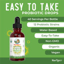 Maryruth Organics Liquid Multivitamin Raspberry & Liquid Probiotic 4Oz Bundle | Vegan Vitamin A, B, C, D3, E & Amino Acids | Immune, Digestion, Focus & Energy Support | Gut Health Supplement