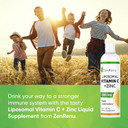 Zenrenu Liposomal Vitamin C And Zinc Liquid Drink For Adults & Kids - Non Gmo Sunflower Lecithin - Max Antioxidant & Immune Support, 5 Oz / 150 Ml Zenrenu Liposomal Vitamin C And Zinc Liquid Drink For Adults & Kids - Non Gmo Sunflower Lecithin - Max Antioxidant & Immune Support, 5 Oz / 150 Ml