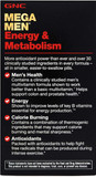 Gnc Mega Men Energy & Metabolism Multivitamin | Increased Energy, Metabolism And Calorie Burning | 90 Count Gnc Mega Men Energy & Metabolism Multivitamin | Increased Energy, Metabolism And Calorie Burning | 90 Count