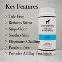 Pete & Pedro Body & Balls Powder (Frost - Cooling Sensation) Talc-Free Ball Powder For Men | Helps With Odor & Absorbs Moisture & Sweat | Deodorant Hygiene For Groin | As Seen On Shark Tank, 5 Oz