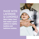 Maty'S Baby Chest Rub - Naturally Comfort, Soothe And Help Relieve Congestion In Babies 3 Months+, Petroleum Free - Made With Soothing Lavender And Chamomile - 1.5 Oz Maty'S Baby Chest Rub - Naturally Comfort, Soothe And Help Relieve Congestion In Babies 3 Months+, Petroleum Free - Made With Soothing Lavender And Chamomile - 1.5 Oz