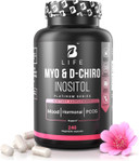 Myo-Inositol & D-Chiro Inositol By B Life - 240 Capsules | Made In Usa | 40:1 Ratio | Vitamin B8 Supplement