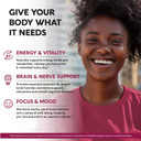 Vitamin B Complex For Men & Women - Made In Usa - B-Complex: B1, B2, B3, B5, B6, B7, B8, B9, B12 With Vitamin C, Choline, Inositol - Energy, Brain & Heart Support Supplement, 60 Vegan Capsules