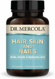 Dr. Mercola Hair, Skin And Nails - Provides Biotin, Keratin & Hyaluronic Acid - Premium Quality - Supports Healthy Aging - Non-Gmo, Gluten-Free & Soy-Free - 30 Capsules (30 Servings) Dr. Mercola Hair, Skin And Nails - Provides Biotin, Keratin & Hyaluronic Acid - Premium Quality - Supports Healthy Aging - Non-Gmo, Gluten-Free & Soy-Free - 30 Capsules (30 Servings)