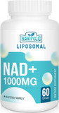 Liposomal Nad+ Supplement 1000 Mg | Highest Nad Pontecy | Max Absorption | Pure Nad Supplement | Energy And Dna Repair, Aging Defense, Brain Function | 120 Softgels