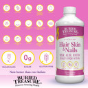 Buried Treasure Hair, Skin And Nails With Msm Biotin Aloe Vera Plus Vitamins And Minerals In A High Potency Liquid Whole Food Complex For Fuller Hair, Stronger Nails And Clearer Skin 16 Oz