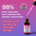 Inositol Liquid Drops Supplement  D Chiro And Myo Inositol Supplement For Women  Vegan, Gmo-Free, Easy Liquid Dose  Supports Balance, Clarity, Cellular Health & General Wellness (Mixed Berry, 60Ml)
