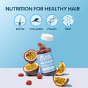 Baby Blues Postpartum Hair Loss Vitamins - Passion Fruit Gummies With Biotin, Collagen, & Folate