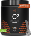 Hpn C2 Creatine Monohydrate For Performance, Recovery, Strength, Working Out, Vegan, Non-Gmo, Dairy And Soy Free, Independently Tested, Ultrapure Premium Creapure (100 Servings)